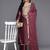 Ethnic Motifs Embroidered Zari Kurta with Palazzos & Dupatta