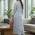 Women Regular Thread Work Silk Crepe Kurta with Trousers