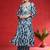 Women Abstract Dyed Empire A-Line Calf Length Kurta Set