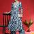 Women Abstract Dyed Empire A-Line Calf Length Kurta Set