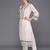 Floral Embroidered Regular Thread Work Linen Kurta with Trousers & Dupatta