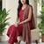 Women Ethnic Motifs Regular Kurta with Trousers & With Dupatta