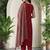 Women Ethnic Motifs Regular Kurta with Trousers & With Dupatta