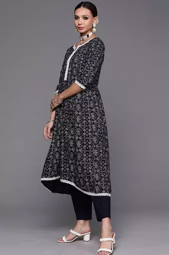 Women Ethnic Motifs Printed Kurta & Trousers With Dupatta