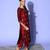 Women Maroon Floral Embroidered Sequinned Liva Kurta with Trousers & With Dupatta