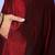 Women Maroon Floral Embroidered Sequinned Liva Kurta with Trousers & With Dupatta