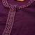 Women Purple Floral Yoke Design Sequinned Kurta with Trousers & With Dupatta