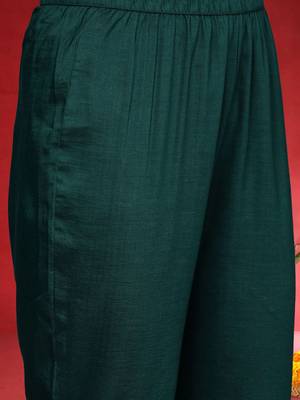 Women Embroidered Regular Sequinned Kurta with Trousers & Dupatta 3