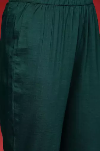 Women Embroidered Regular Sequinned Kurta with Trousers & Dupatta