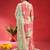 Women Floral Printed Empire Mirror Work Kurta With Sharara & Dupatta
