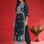 Ethnic Motifs Embroidered Angrakha V-Neck A-Line Kurta With Trousers & Dupatta