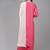 Women Pink & White Floral Embroidered Kurta with Trousers & Dupatta