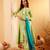 Floral Printed Notch-Neck Pure Cotton A-Line Kurta With Palazzos & Dupatta