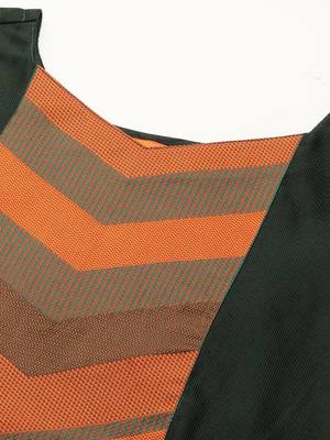 Women Green Yoke Design Pure Cotton Kurta with Palazzos & With Dupatta 2