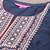 Blue Ethnic Motifs Embroidered Thread Work Kurta With Trousers & Dupatta