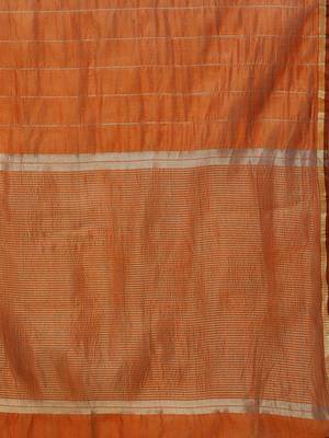 Women Olive Brown & Rust Orange Printed Kurta with Palazzos & Dupatta 4