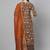 Women Olive Brown & Rust Orange Printed Kurta with Palazzos & Dupatta