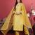 Floral Woven Design Sequinned Jacquard Kurta With Trouser & Dupatta