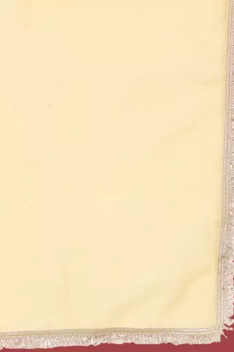 Floral Woven Design Sequinned Jacquard Kurta With Trouser & Dupatta