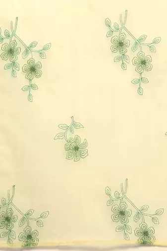Floral Printed Zari Regular Kurta with Trousers & Dupatta