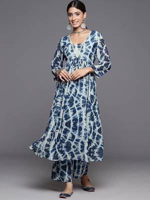 Printed Empire Kurta with Palazzos 1