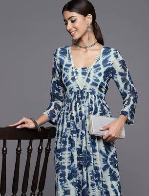 Printed Empire Kurta with Palazzos 4