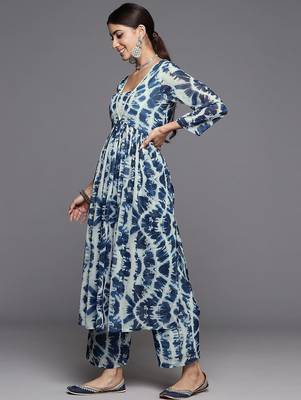 Printed Empire Kurta with Palazzos 5