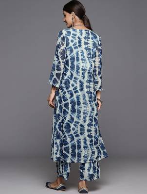 Printed Empire Kurta with Palazzos 6