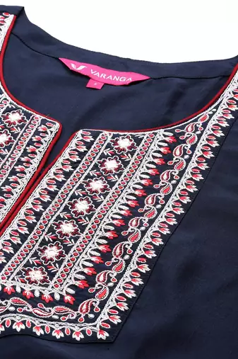 Women Ethnic Motifs Embroidered Regular Kurta with Trousers & With Dupatta