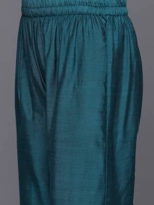 Women Yoke Design Regular Kurta with Trousers & With Dupatta 4