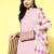 Regular Halter Neck Silk Crepe Kurta with Trousers & Dupatta