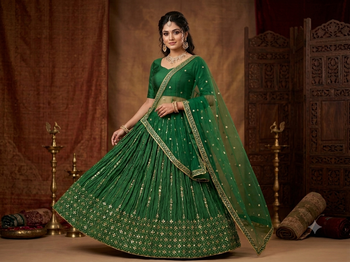party wear lehenga choli chunni dress 1