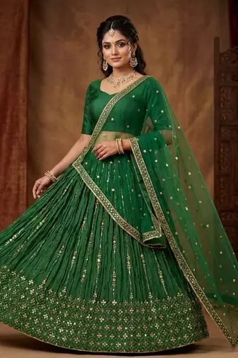 party wear lehenga choli chunni dress