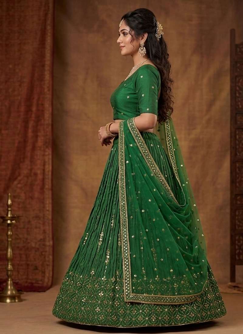party wear lehenga choli chunni dress