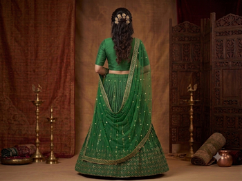 party wear lehenga choli chunni dress 3