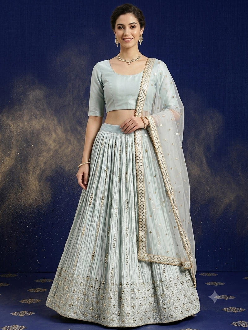 party wear lehenga choli chunni dress