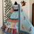 Sky Blue Navratri Lehenga Choli With Dupatta