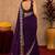 wine soft shimmer chiffon embroidery work designer saree with unstitched blouse piece