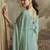 Light blue viscose simar embroidered readymade palazzo suit