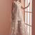 Beige net embroidered readymade salwar kameez