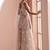 Beige net embroidered readymade salwar kameez
