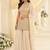 Off white faux georgette embroidered readymade sharara suit set