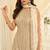 Off white faux georgette embroidered readymade sharara suit set