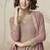 Mauve faux georgette embroidered readymade sharara salwar suit