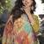 olive faux chinon silk embroidered readymade palazzo suit