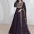Purple vichitra silk embroidered readymade salwar kameez