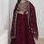 Maroon vichitra silk embroidered readymade salwar kameez