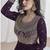 Purple vichitra silk embroidered readymade salwar kameez