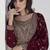 Maroon vichitra silk embroidered readymade salwar kameez