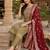 women's beige art silk  heavy embroidered kurta set with dupatta